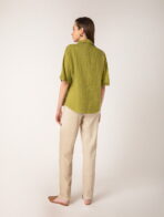 Λινό κοντομάνικο πουκάμισο (ln-007) - Image 2